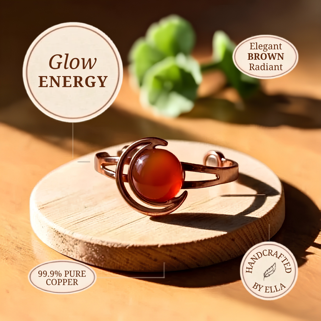 Ella's Glow Brown Copper Bracelet