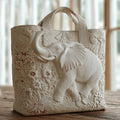 Elephant - Quilted Tote Bag