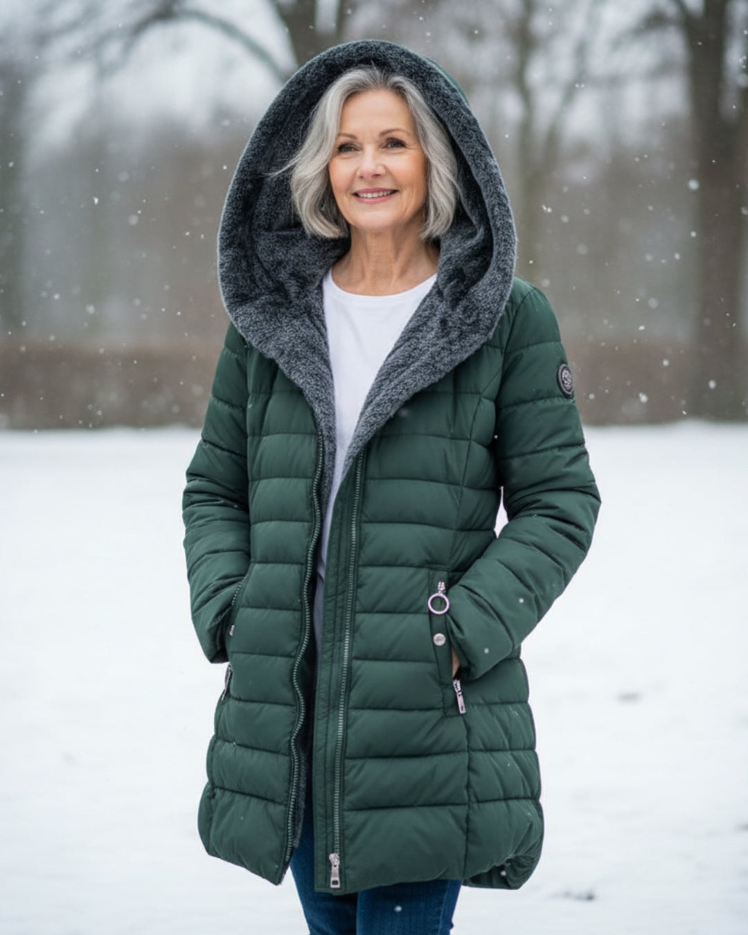 Puffer Jacket with Warm Lining