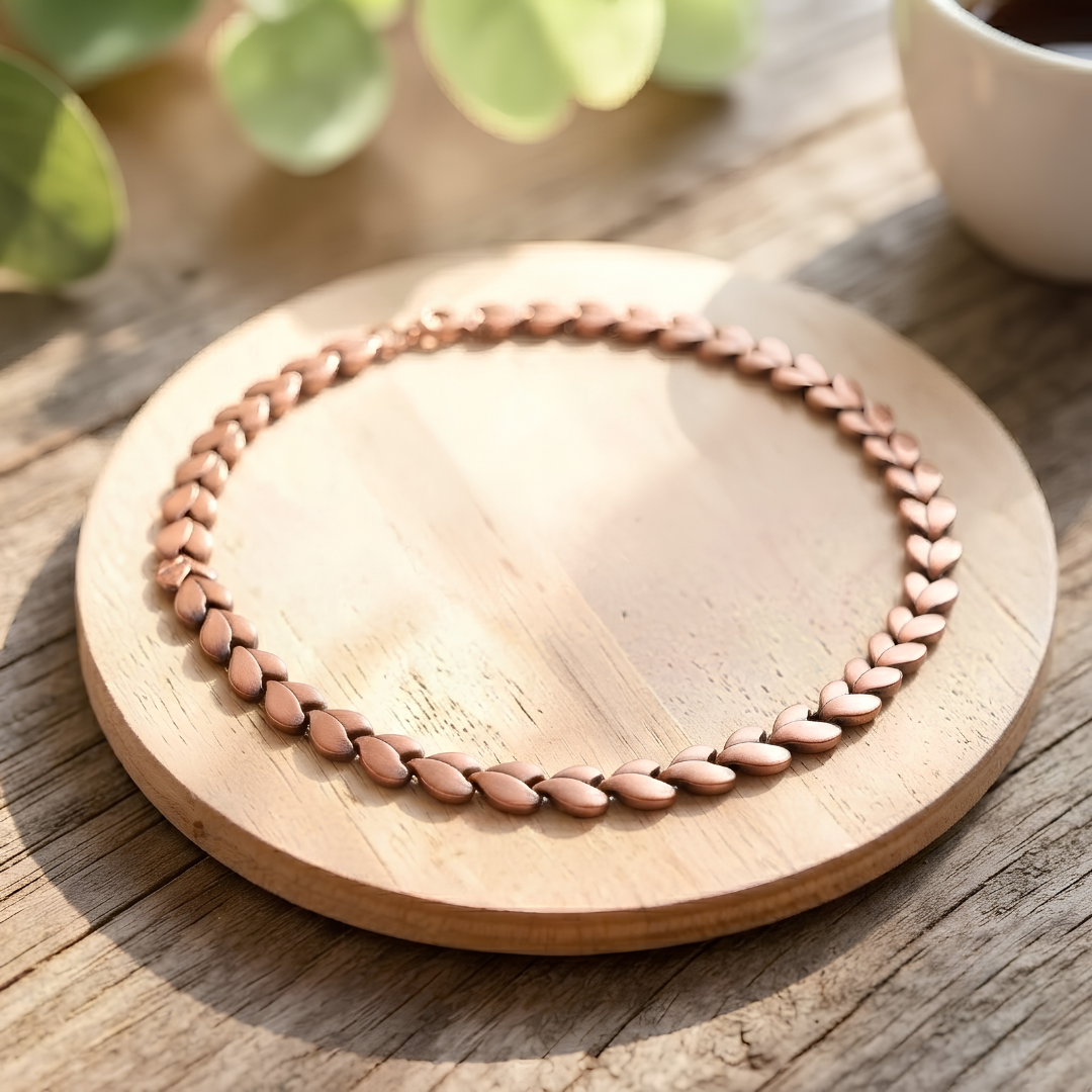 Ella's Zinnia Copper Necklace