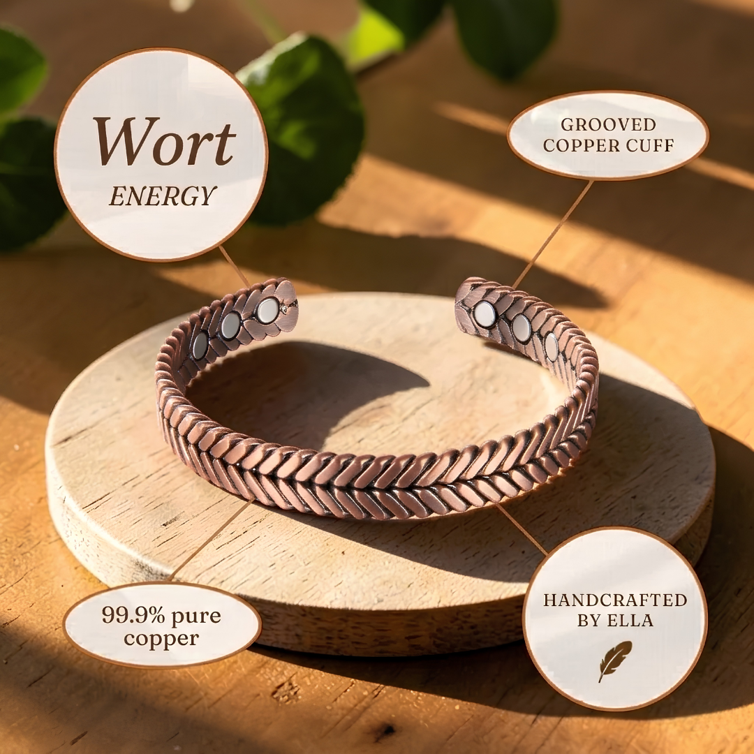 Ella's Wort Copper Bracelet