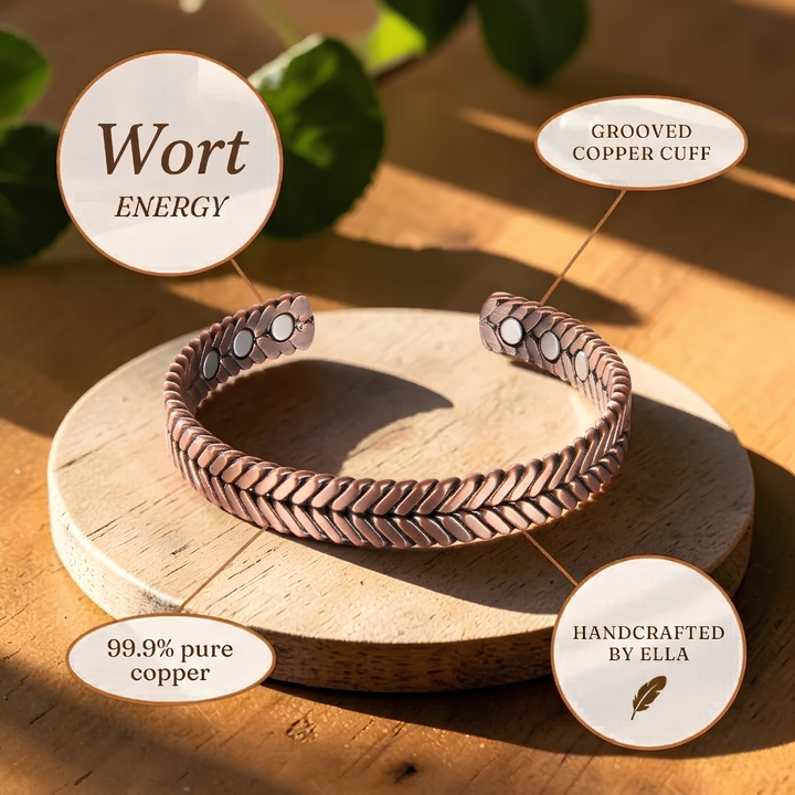 Ella's Wort Copper Bracelet