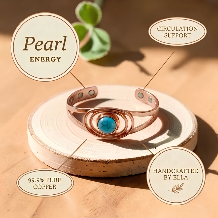 Ella's Pearl Copper Bracelet