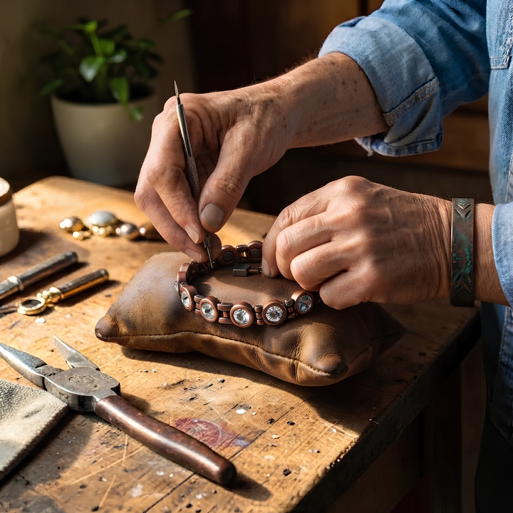 Ella's Ember Big Copper Bracelet