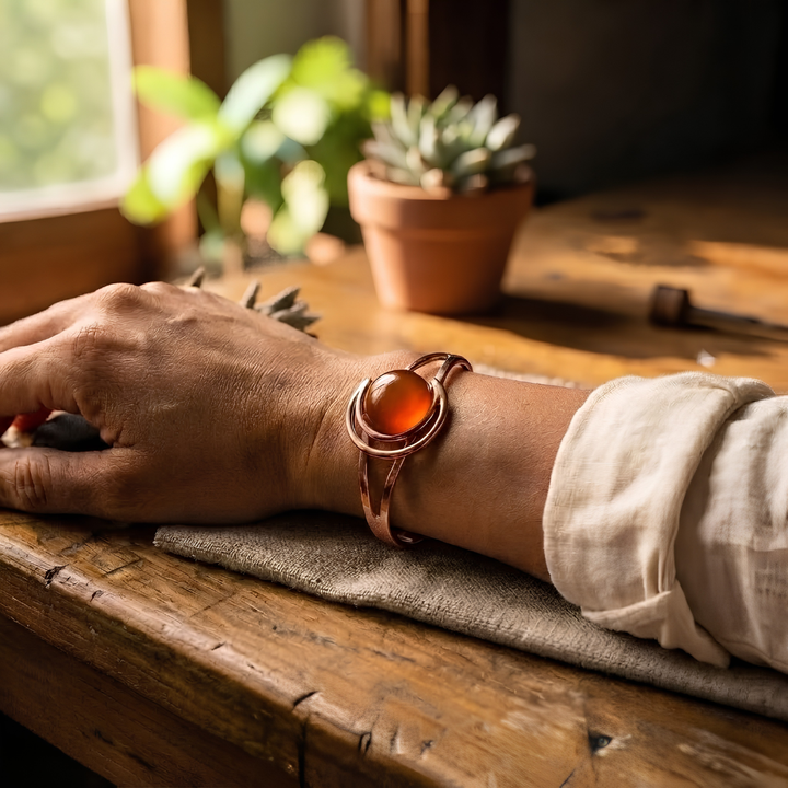 Ella's Glow Copper Bracelet Set