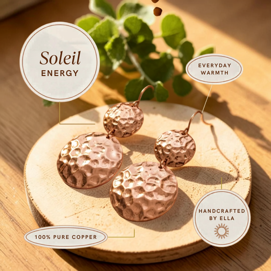 Ella's Soleil Copper Earrings