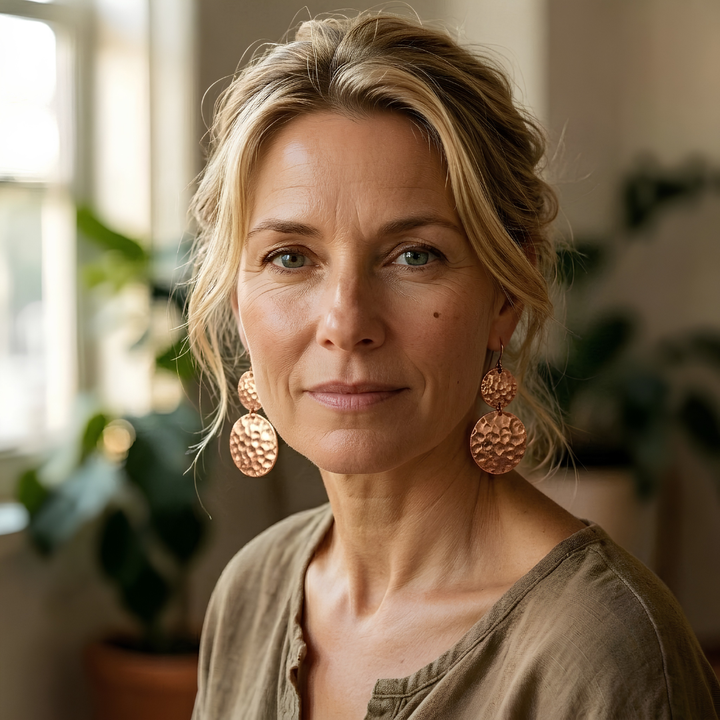 Ella's Soleil Copper Earrings