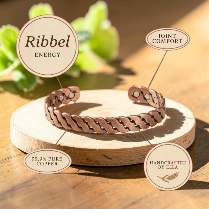 Ella's Ribbel Copper Bracelet