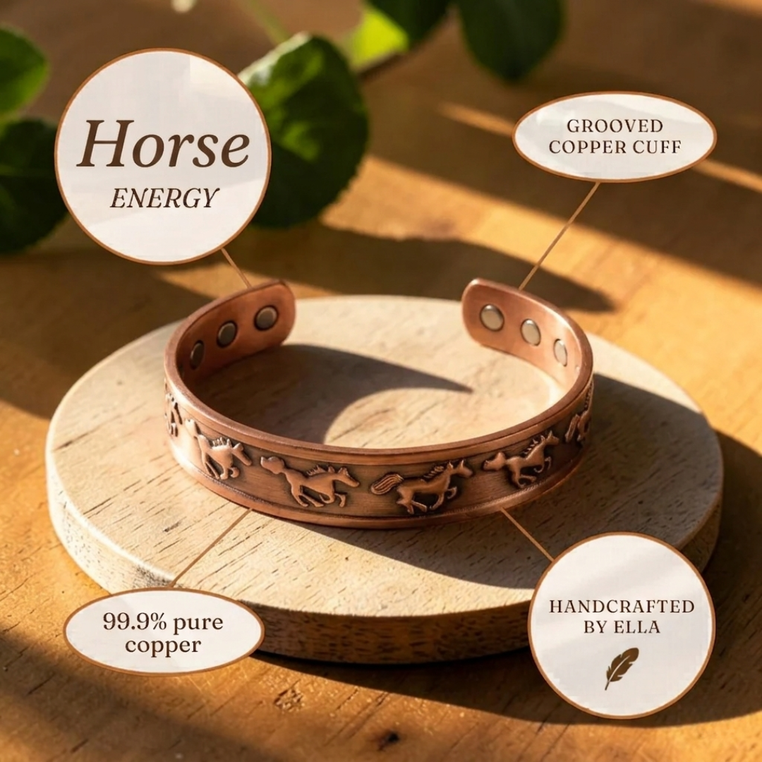 Ella's Horse Copper Bracelet