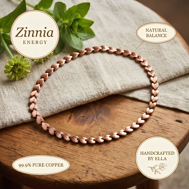 Ella's Zinnia Copper Necklace