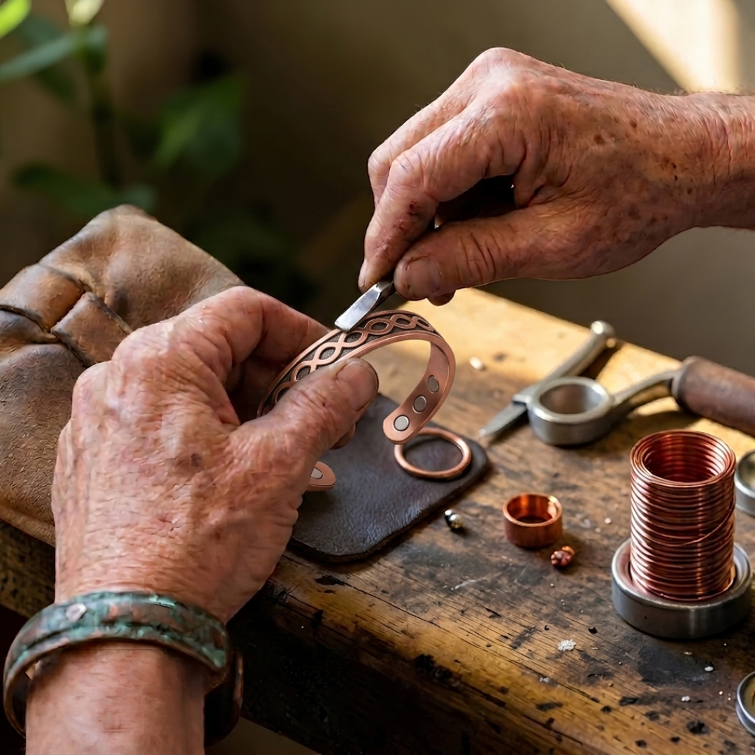 Ella's Freesia Copper Bracelet