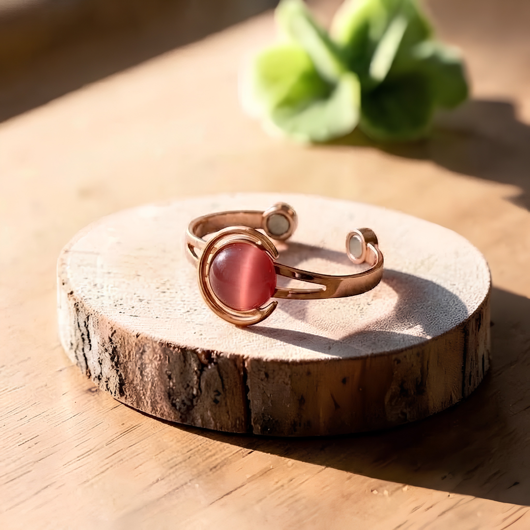 Ella's Glow Pink Copper Bracelet