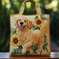 Golden Retriever - Quilted Tote Bag