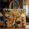 Giraffe - Quilted Tote Bag