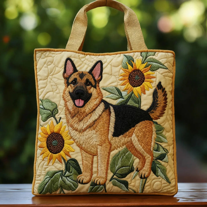 Floral Quilted Tote Bag