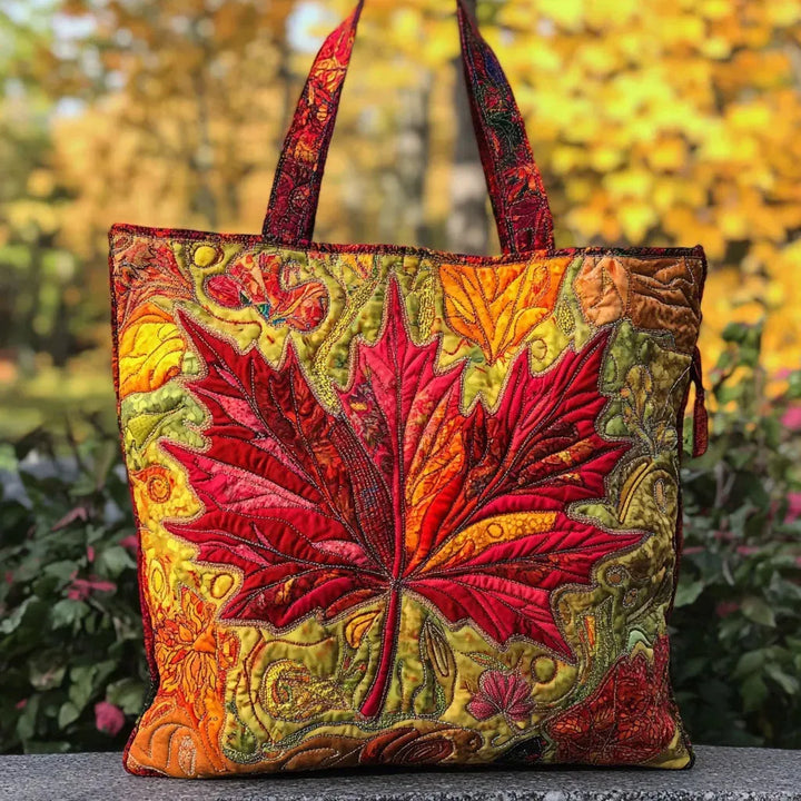 Salary at Sunset - Quilted Tote Bag