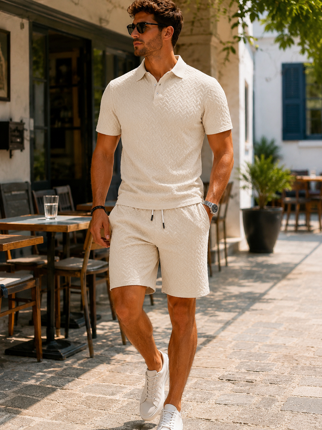 Mason | Elegant Polo and Shorts Set