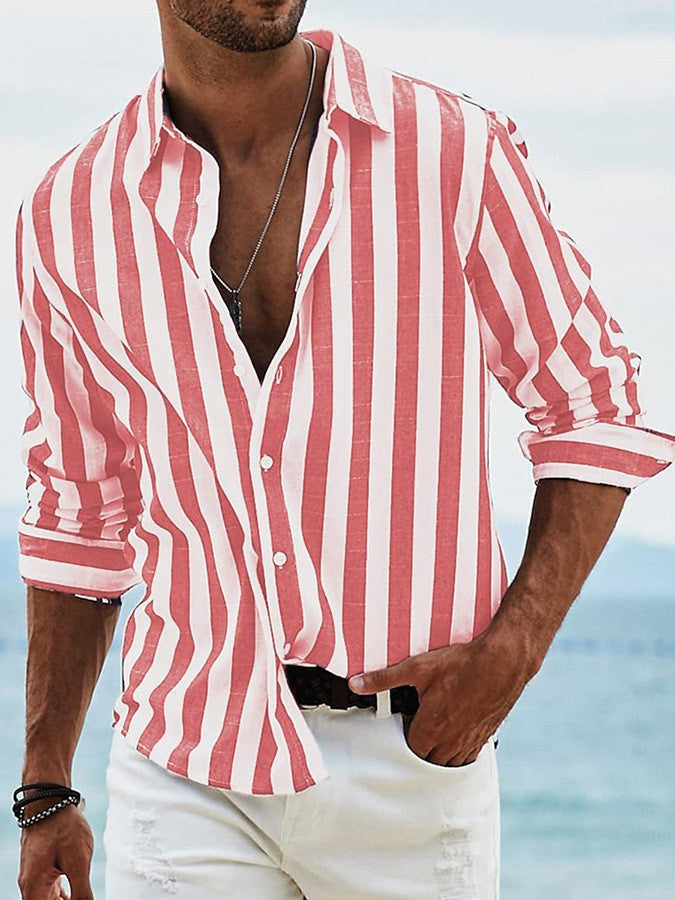 Michael | Riviera Stripe Shirt