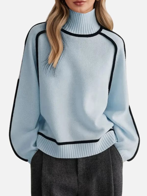 Ida | Roll Neck Jumper in Soft Fine Knit