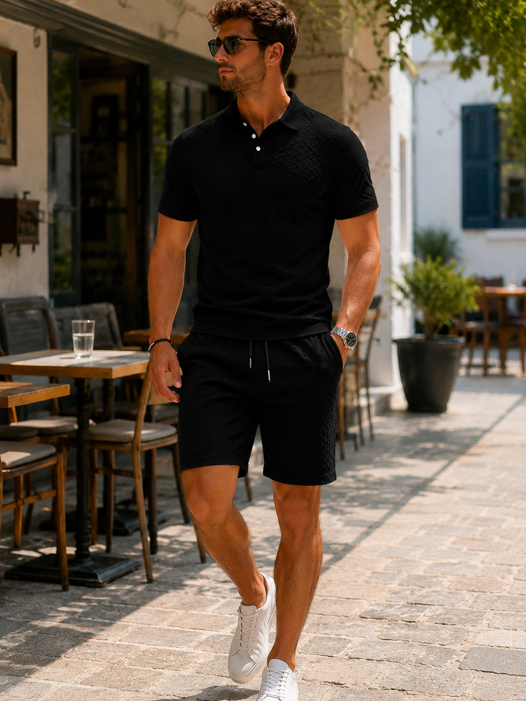 Mason | Elegant Polo and Shorts Set