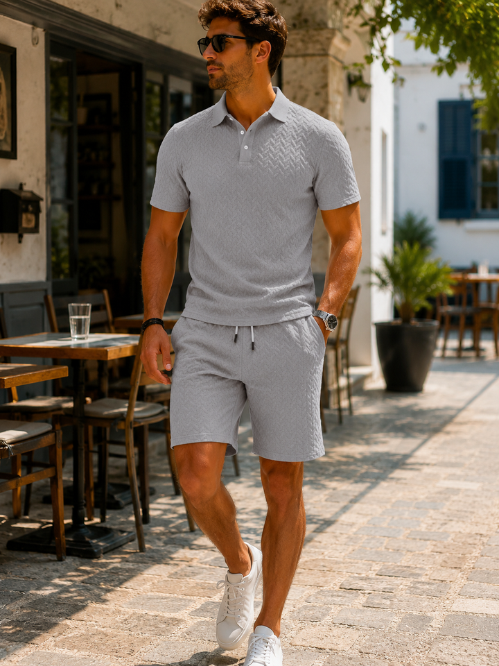 Mason | Elegant Polo and Shorts Set
