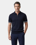 Clark | Striped Zip Polo Shirt