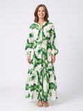 Sabine | Maxi Dress with Long Sleeves and Waist Knot