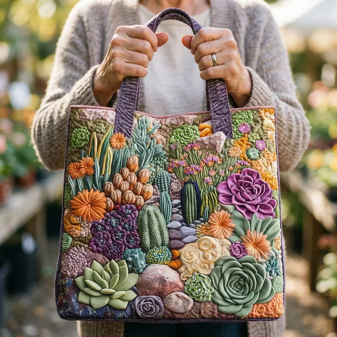 Succulent Tote Bag - Padded