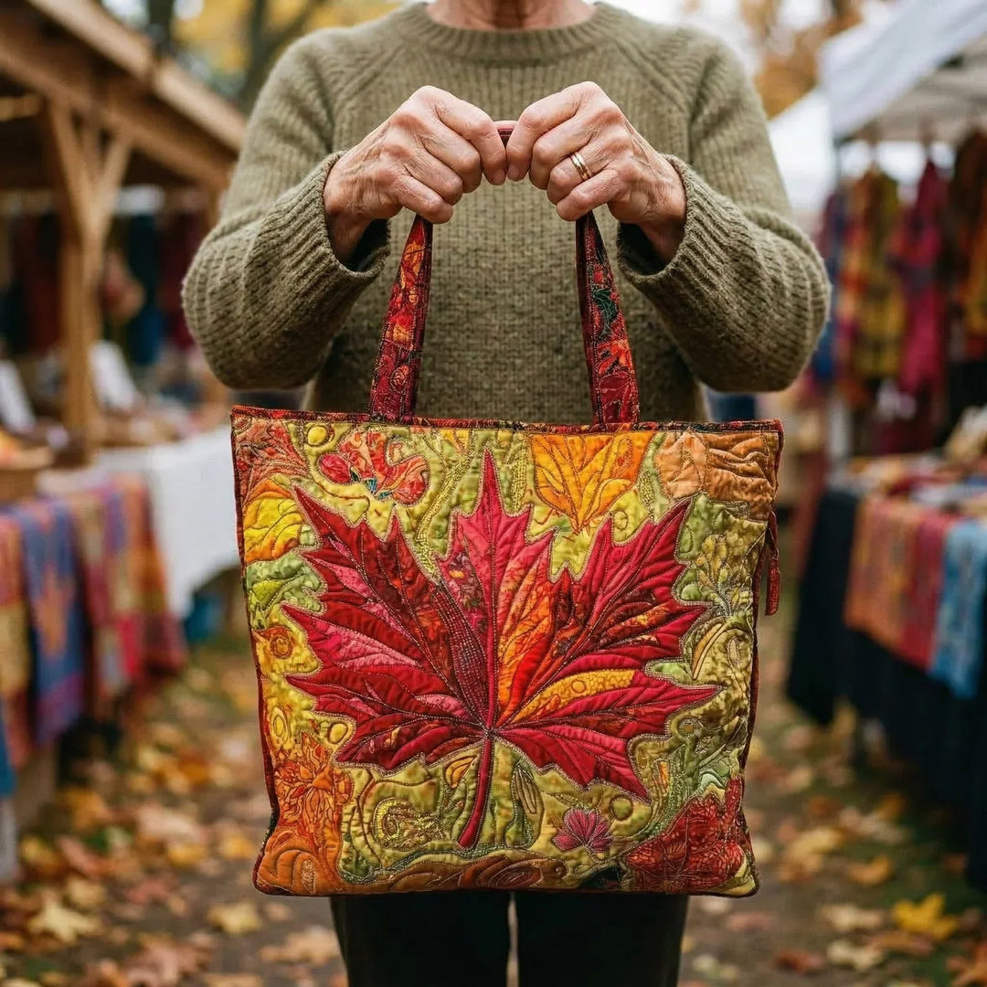 Salary at Sunset - Quilted Tote Bag