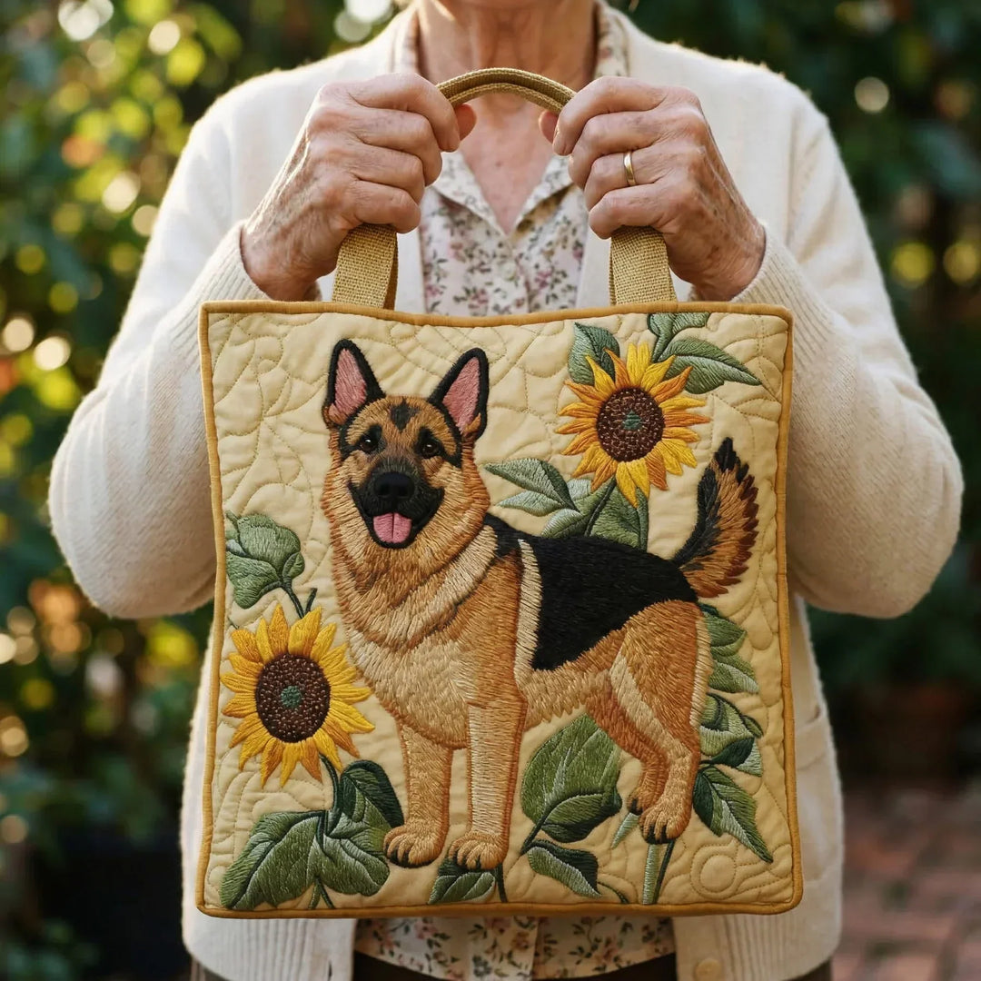 Floral Quilted Tote Bag