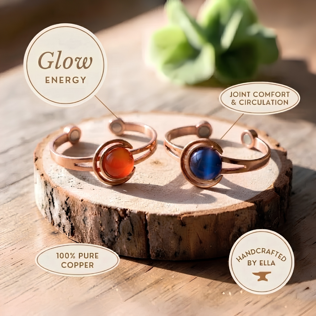 Ella's Glow Copper Bracelet Set
