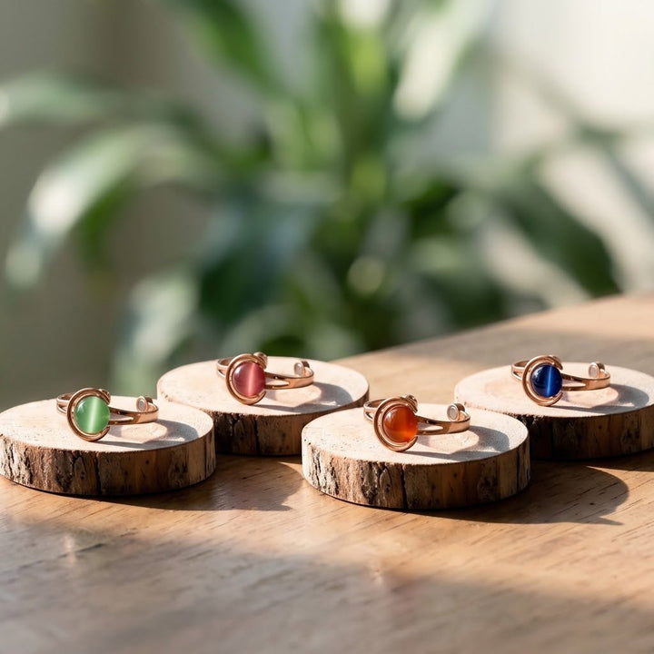 Ella's Glow Copper Bracelet Set