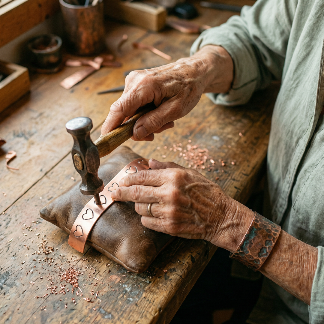 Copper Bracelet Hearth