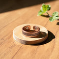 Ella's Grid Copper Ring