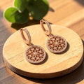 Ella's Mandala Copper Earrings