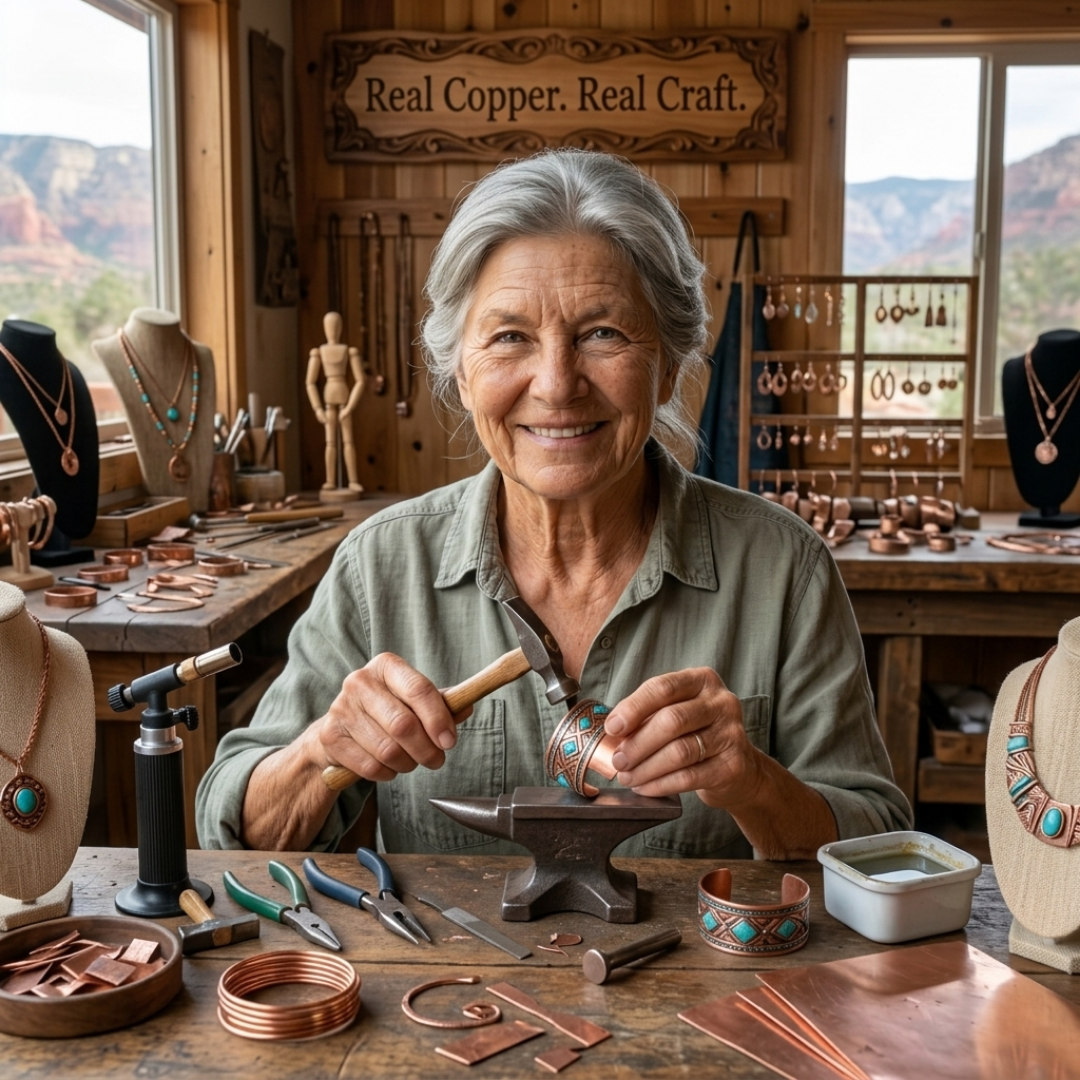 Ella's Cedar Copper Necklace